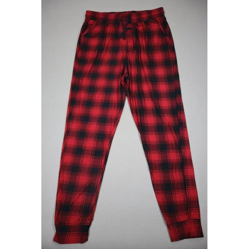 Women's‎ Red Plaid Pajama Pants Size 2XL